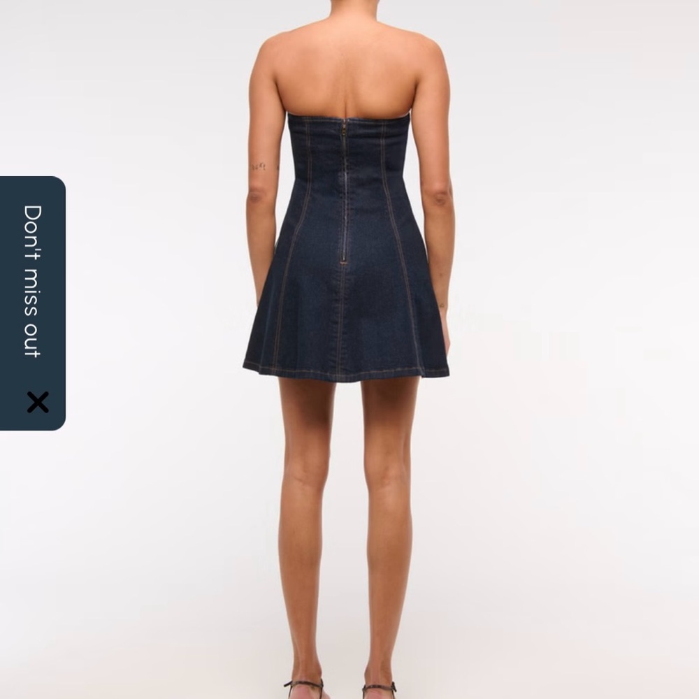 Abercrombie & Fitch Strapless Blue Dress - Picture 2 of 2
